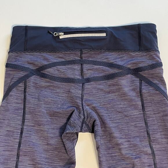 Lululemon Run Pace Crop Leggings Women's Size 6 Wee are from Space Deep Indigo S - Picture 6 of 12